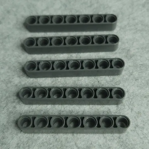 LEGO 32524 Technic Liftarm Thick 1 x 7 Dark Bluish Gray x5 Genuine