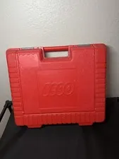 Vintage 1985 Lego Red Hard Plastic Carrying Case