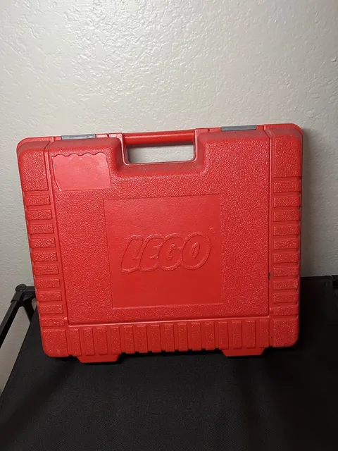 Vintage 1985 Lego Red Hard Plastic Carrying Case
