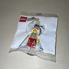 New Lego System Wild West Indian Chief Minifigure Keychain