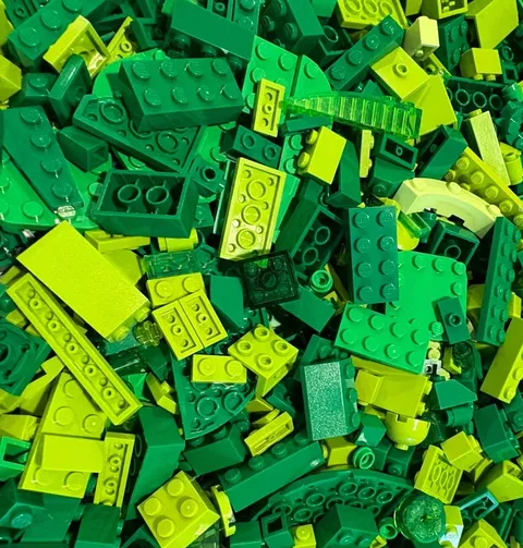 LEGO Large Green/Sand Green/Light Green/Olive Green Pieces Lot - FREE SHIPPING