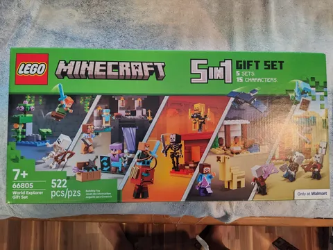 LEGO MINECRAFT SET #66805 WORLD EXPLORER GIFT SET, 5 SETS IN 1, FACTORY SEALED