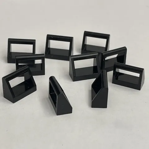 Lego 2432 Black Replacement Parts Pieces Lot of 10