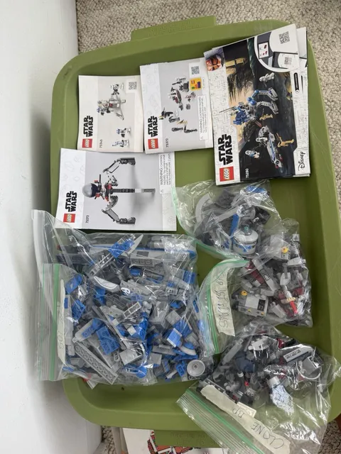 Lego Star Wars Battle Pack Lot no minifigs just builds 