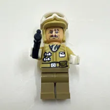 LEGO Star Wars Hoth Rebel Trooper minifigure with a mustache (design ID sw0425)