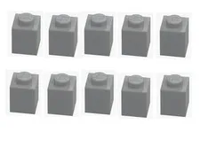 LEGO ® 10x brick 1x1 light grey medium stone grey 3005 4211389 building blocks individual part