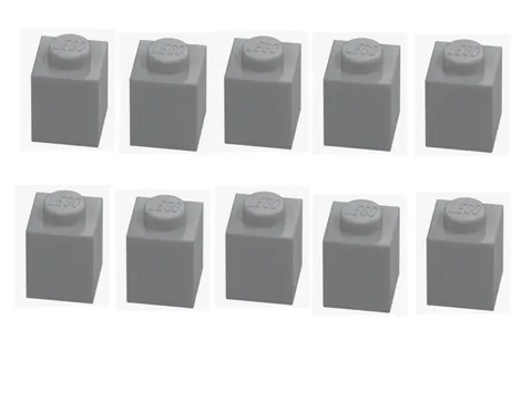 LEGO ® 10x brick 1x1 light grey medium stone grey 3005 4211389 building blocks individual part