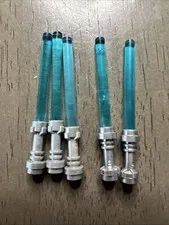 LEGO Star Wars Lightsabers Trans-light Blue With Hilts 5 Pieces
