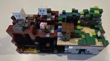 LEGO Minecraft Micro World Overworld 21102 + Nether 21106 ~95% Complete 