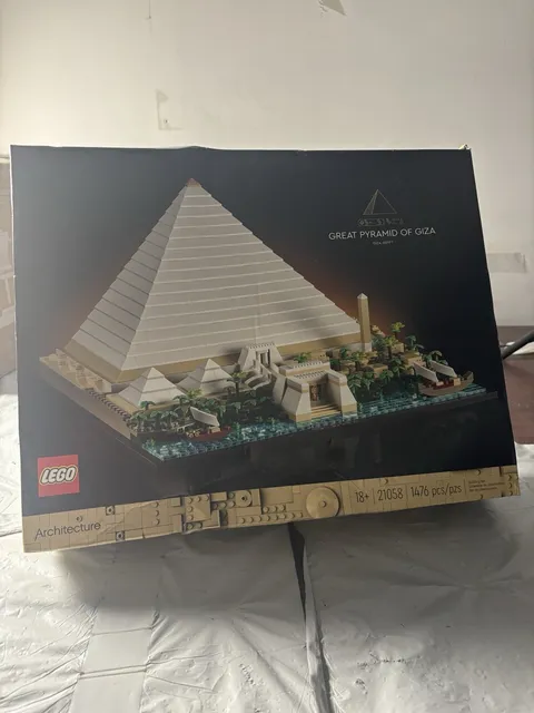 LEGO Architecture Great Pyramid of Giza Set 21058, Home Décor Model Building Kit