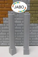 (A14/1/1) LEGO 2x 43888 Pillar Support Pillar 1x1x6 New Light Grey