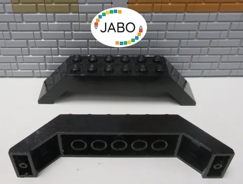 (B8/6) LEGO 2x30180 Arch Brick Bridge 10x2x2 Black