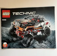 LEGO Technic Set 9398 4x4 Crawler Instruction Manual Booklets 1 2 3
