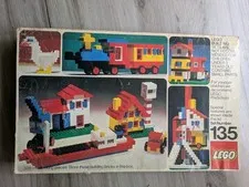 Vtg 1974 LEGO Basic Universal Building Set # 135 (338 Pc Set)