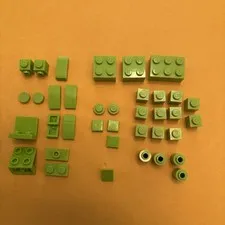 LEGO Lot Of VTG Light GREEN Pieces (37)