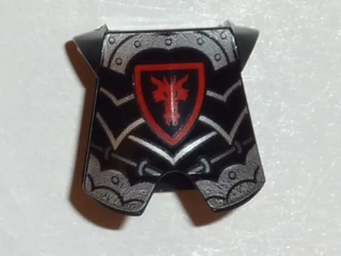 Minifigure Armor Breastplate with Leg Protection with Dragon Head Pat - New LEGO