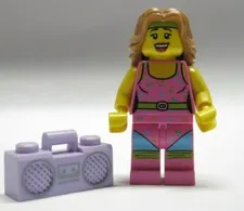 Fitness Instructor Series 5 Boombox Headband LEGO® Minifigure Mini Figure