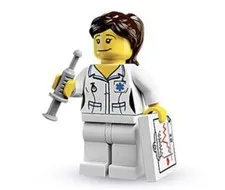 LEGO Minifigures Series 1 8683- 11 Nurse – Factory Sealed Foil Pack Retired HTF