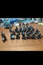 LEGO Medieval Knight/Soldier Minifigure Lot w/ Helmets, Shields & Weapons