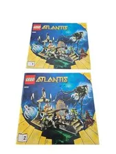 LEGO 8061 Atlantis Gateway of Squid Instruction Manuals Booklets 1-2 Only