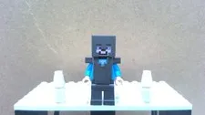 LEGO Minifigure Minecraft min098 Steve with Dark Pearl Armor