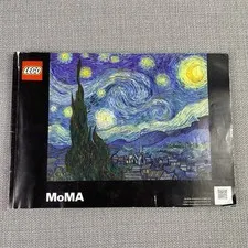 Lego The Starry Night (Vincent van Gogh)  Instruction MANUAL ONLY for Set 21333