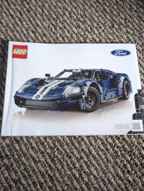 LEGO Technic 2022 Ford GT (42154) Instruction Manual (Original Building Guide)