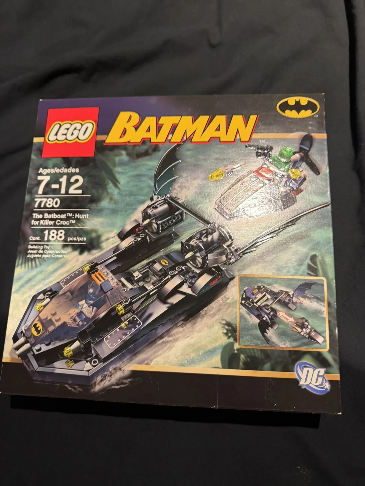 LEGO Batman The Batboat: Hunt for Killer Croc 7780 In 2006 New Retired