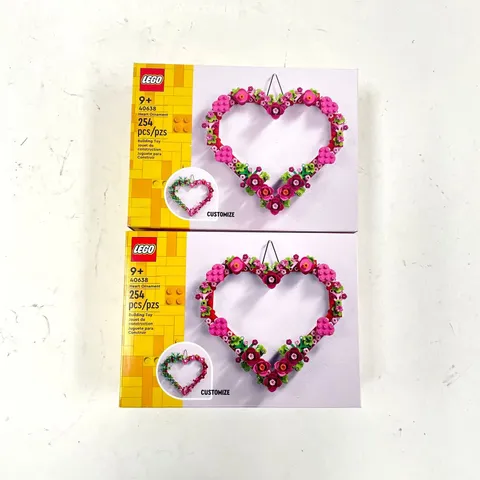 2x Sealed LEGO 40638; Heart Ornament