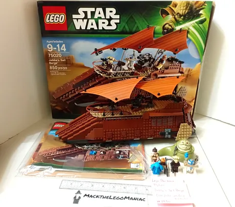 Lego Star Wars 75020 Jabba’s Sail Barge Complete w/Box & Instructions SW0402