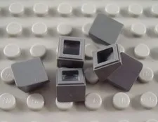 LEGO Lot of 6 Dark Bluish Gray 1x1x2/3 Mini Slopes