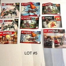 LOT of LEGO Ninjago Instruction Manuals ONLY (no legos) Lot #5