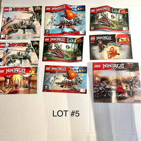 LOT of LEGO Ninjago Instruction Manuals ONLY (no legos) Lot #5