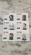 Lego 40796 & 40795 Brickheadz Star Wars Revenge Of The Sith Instruction Manuals