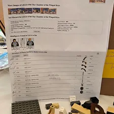 LEGO Harry Potter 4704 Chamber of Winged Keys Parts Lot Checklist Incomplete
