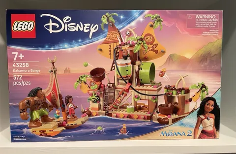 LEGO Disney Moana 2 Kakamora Barge 43258 Building Toy Set - Maui Heihei New