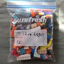 LEGOS 12 oz LOT  Mixed Colors Shapes  and Sizes (#2)