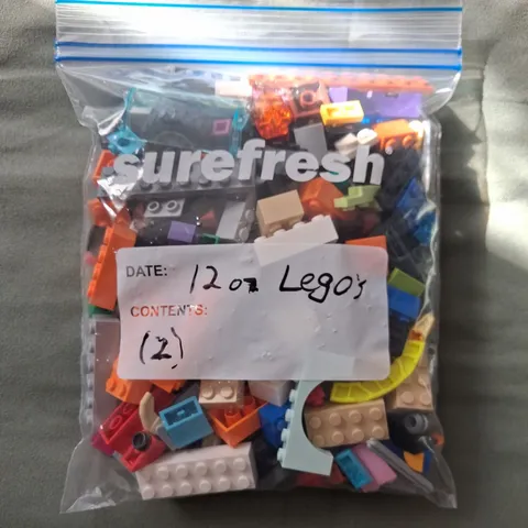 LEGOS 12 oz LOT  Mixed Colors Shapes  and Sizes (#2)