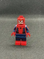 Lego Spider-Man - Black Web Pattern, Red Torso, Red Boots Sh0420 Mask Pulled Up
