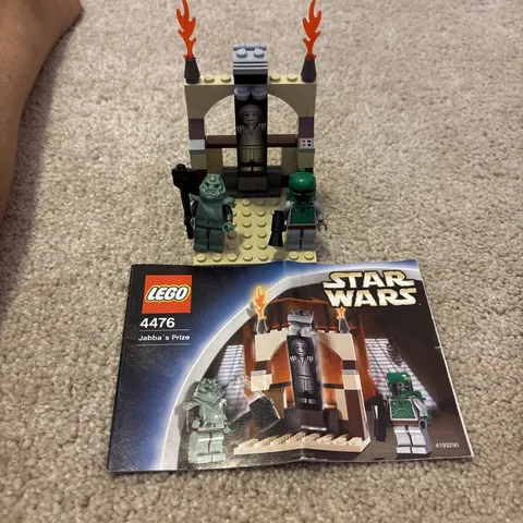 LEGO 2003 Star Wars: Jabba's Prize (4476) Complete Retired Boba Fett, Guard, Han