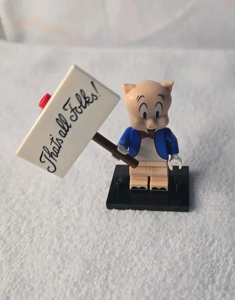 Lego Collectible Minifigure Looney Tunes Series Porky Pig Complete 