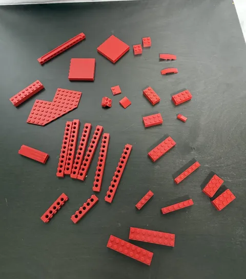 Lego/ lego technic Red lot Of 4oz.