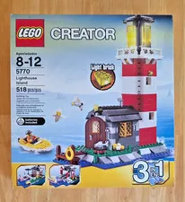 LEGO Creator Lighthouse Island 5770 3-in-1 Light Brick 518pc Set Box 8-12