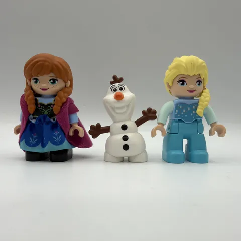 Lego Duplo Disney Figures Frozen Anna with Cloth Dress and Cape W/ Elsa & Olaf