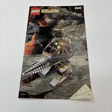 Lego System Granite Grinder 9442 Instructions Manual ONLY 1999 NO PIECES