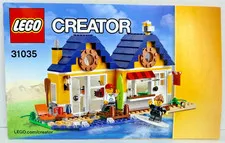 LEGO 31035 Beach Hut Creator 3 in 1 Set 100% Complete Verified Ocean Surf Lake