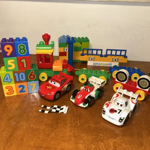 Lego Duplo Disney Puxar Cars Parts Lightning McQueen, Francisco, Shu Todoroki F1