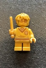 Lego Harry Potter 20 Yr Anniversary Gold Minifigure HP274 & Wand