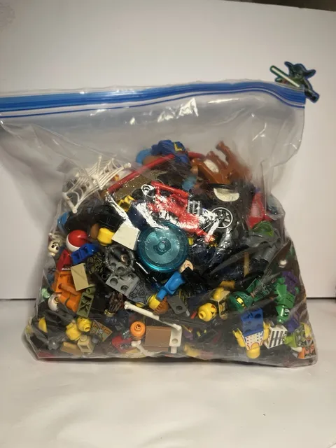 LEGO Bulk Lot Mixed Minifigure Parts & Accessories Multicolor Pieces Bag