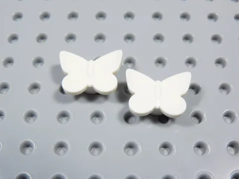 LEGO Lot of 2 White Butterflies Butterfly Animal Bug Minifig BT